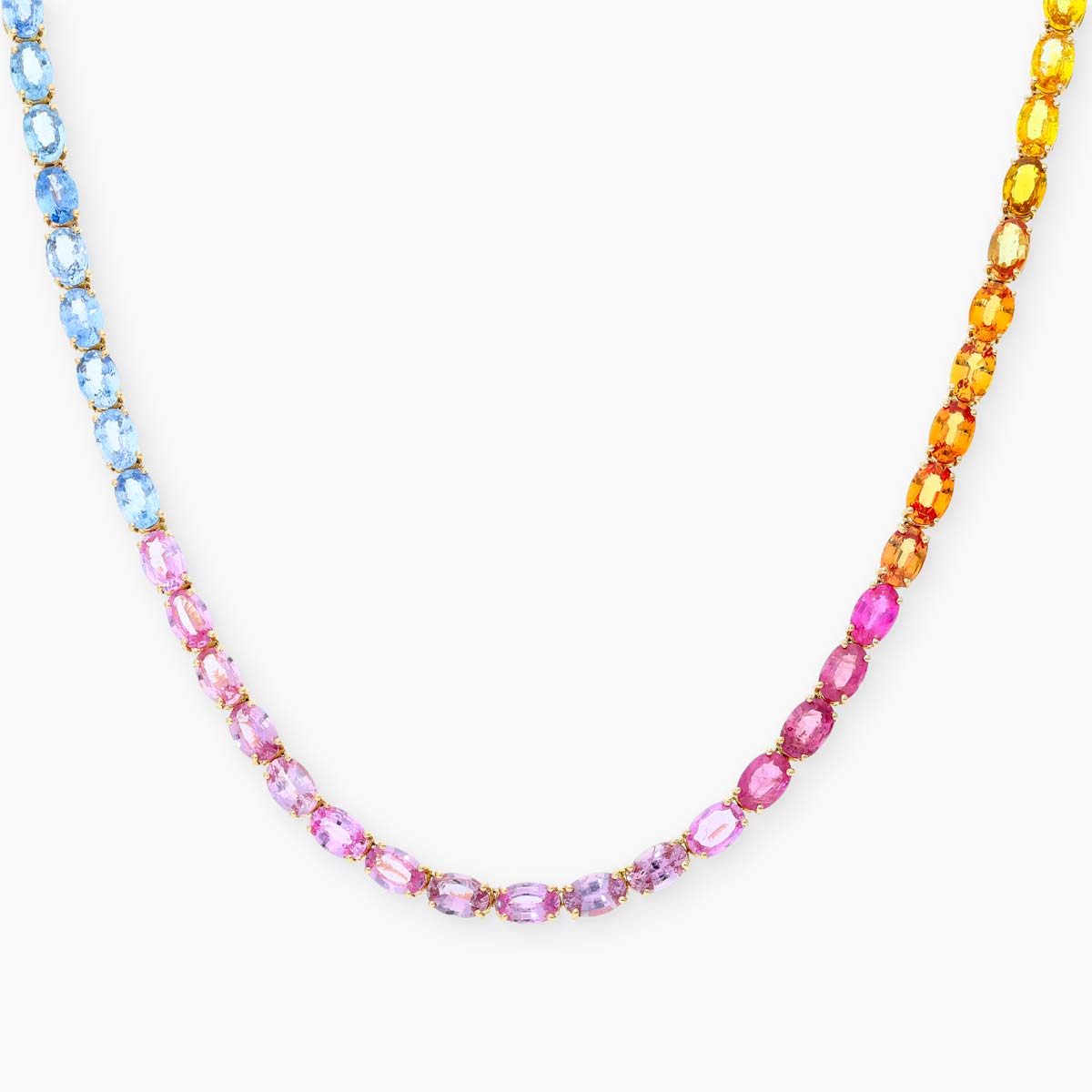 Collar de zafiros multicolor RABAT Rainbow