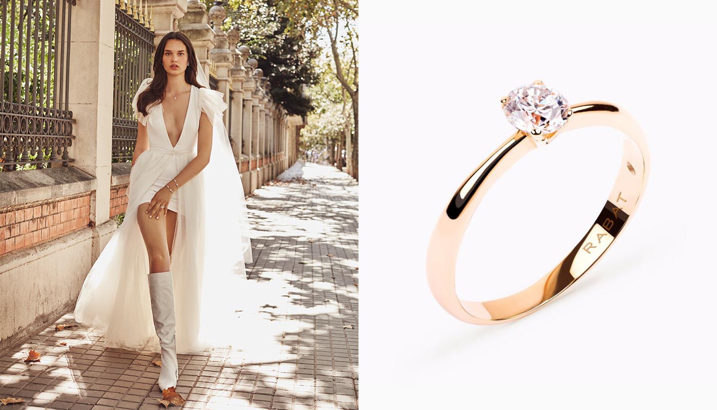 Anillos de pedida para novias urbanitas