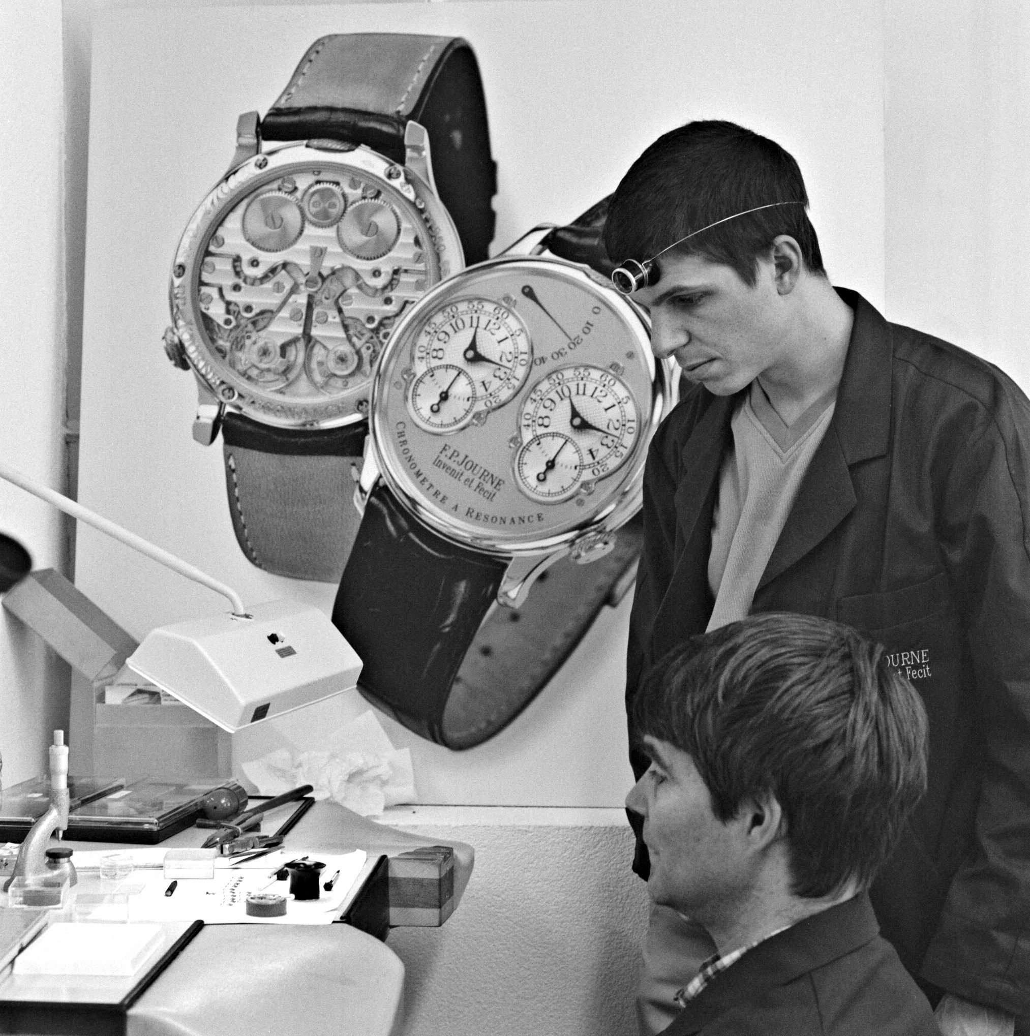 Técnicos relojeros en la manufactura de F.P Journe