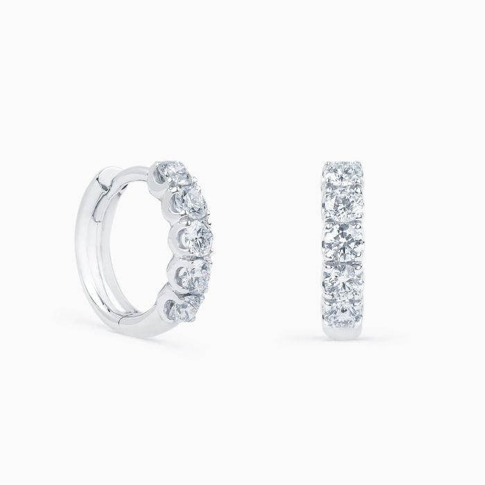 Pendientes de aro de Diamantes