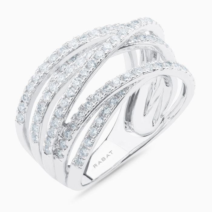 Anillo de filas de Diamantes