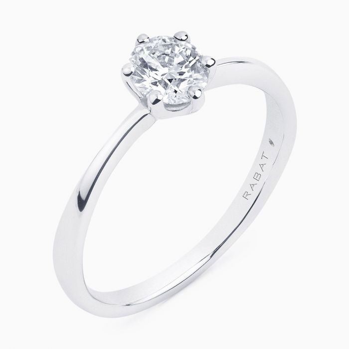 Anillo solitario de Diamante RABAT Rose