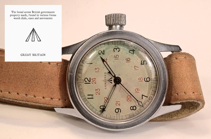 Longines broad arrow de 1945