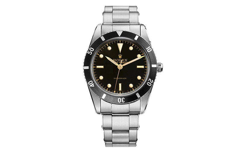 Primera edición del Rolex Submariner de 1953. El primer reloj de buceo.