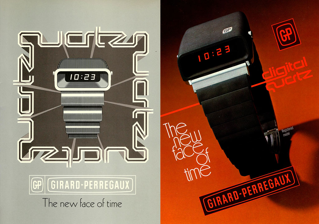 Anuncios publicitario del reloj Girard-Perregaux Casquette de 1976