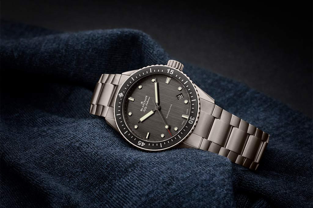 Última edición del nuevo Blancpain Fifty Fathoms Bathyscaphe de titanio