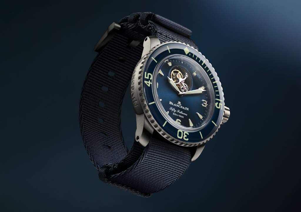 Relojes de buceo de titanio de Blancpain