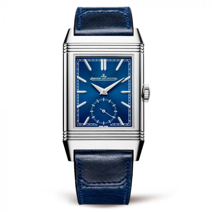 Jaeger-LeCoultre Reverso reloj rectangular con correa azul 
