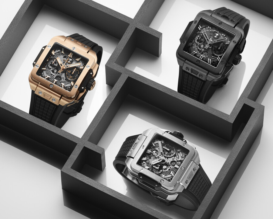 Hublot Square Bang Unico Collection 821.NX.0170.RX - 821.CX.0140.RX - 821.OX.0180.RX Rabat Magazine