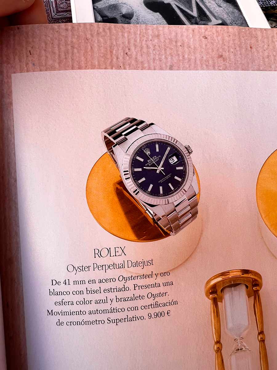 Rolex Oyster Perpetual Datejust propuesta de consultorio enero en Rabat Magazine