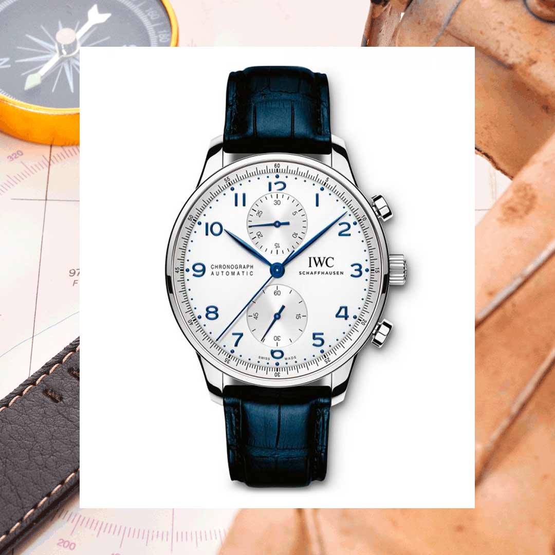 Reloj de pedida de estilo deportivo IWC Schaffhausen Portugieser Cronógrafo IW371605