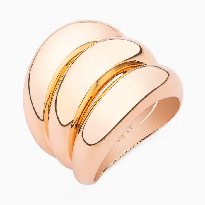 Anillo de oro rosa 