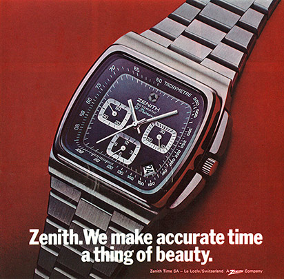 Publicidad de El Primero de Zenith