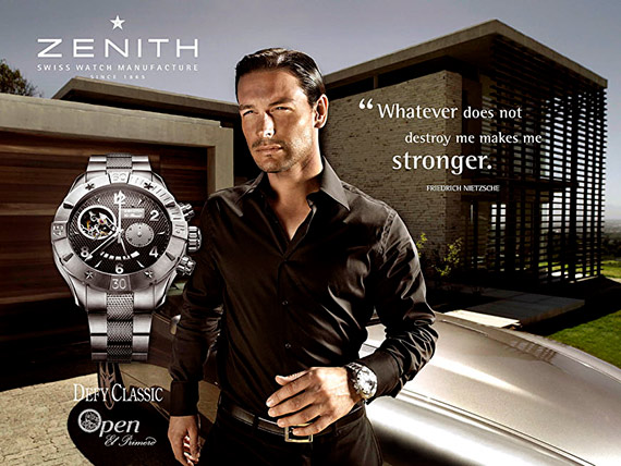 Publicidad Zenith Defy Classic Open El Primero