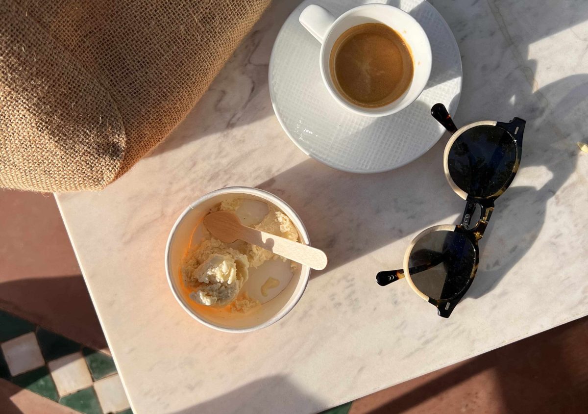 “Un café y un helado, pequeños placeres”