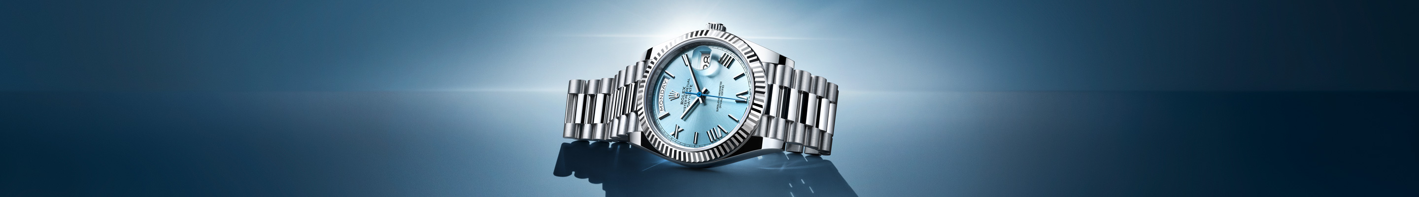 Banner de inicio del artículo editorial sobre el Rolex Oyster Perpetual Day-Date