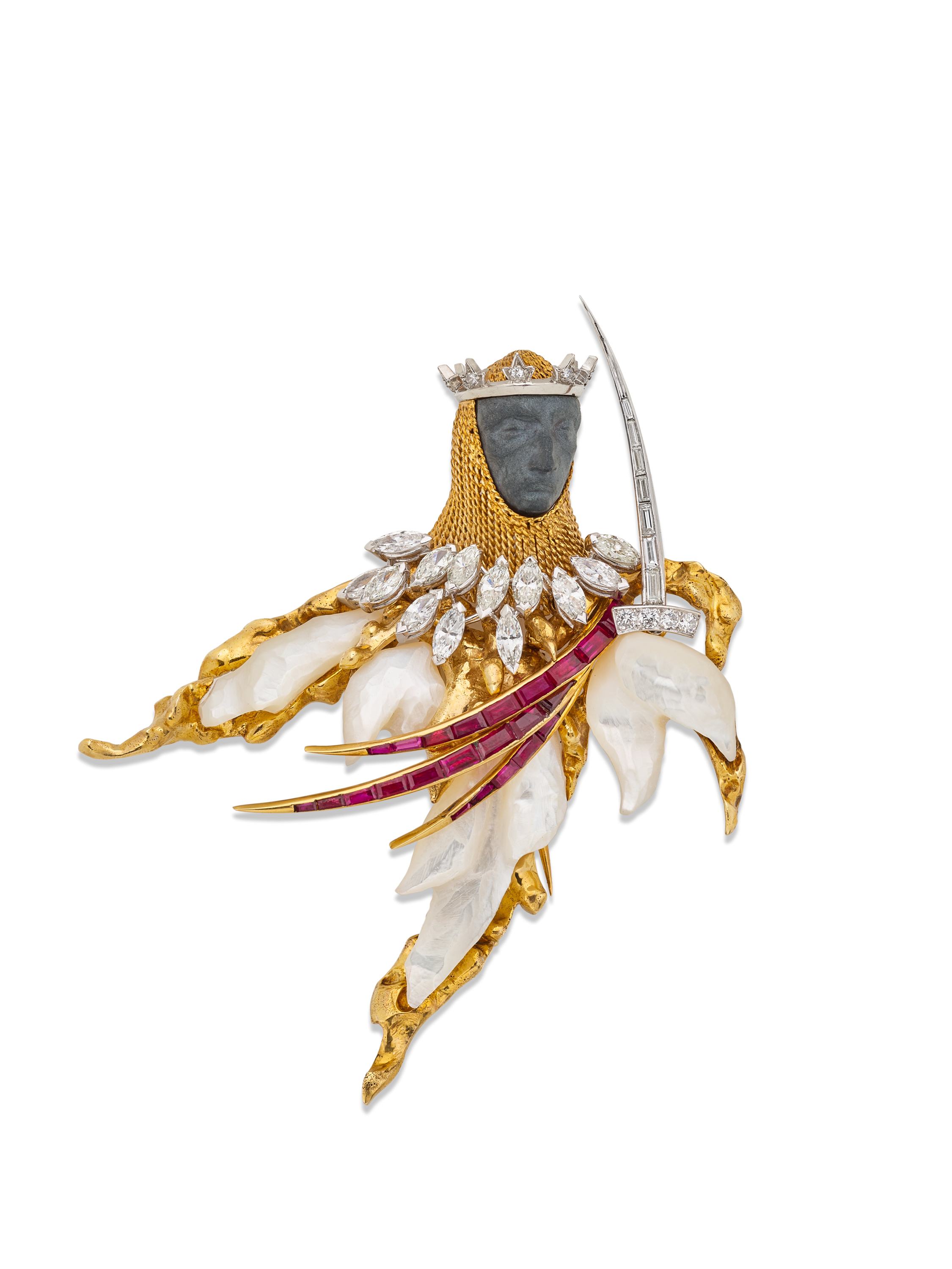 Broches de naipes, Chaumet, 1965.