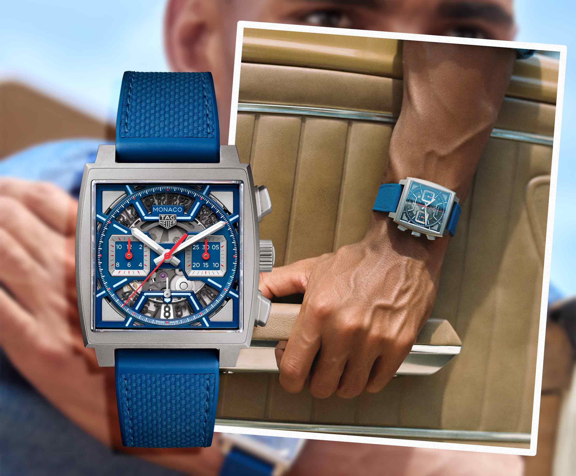 Reloj TAG Heuer Monaco Skeleton para conquistar el otoño en RABAT Magazine