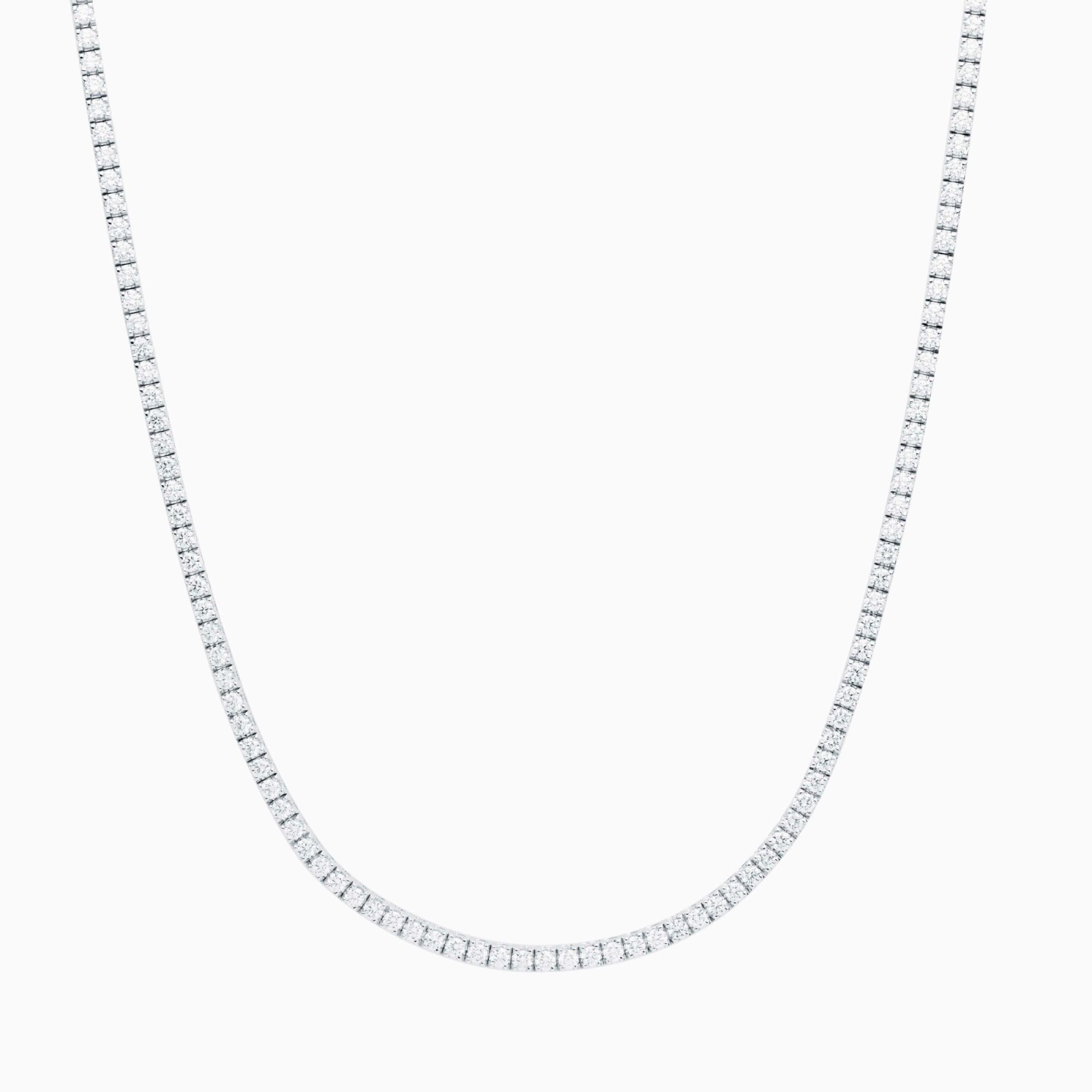 Collar rivière de oro blanco con diamantes | RABAT Diamonds