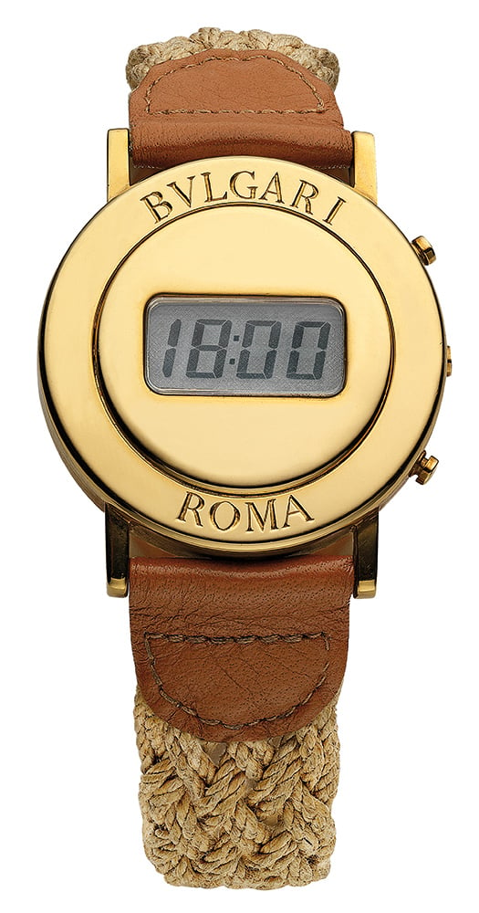 Reloj digital Bulgari Roma, realizado en 1975 en edición limitada de apenas un centenar de piezas. 