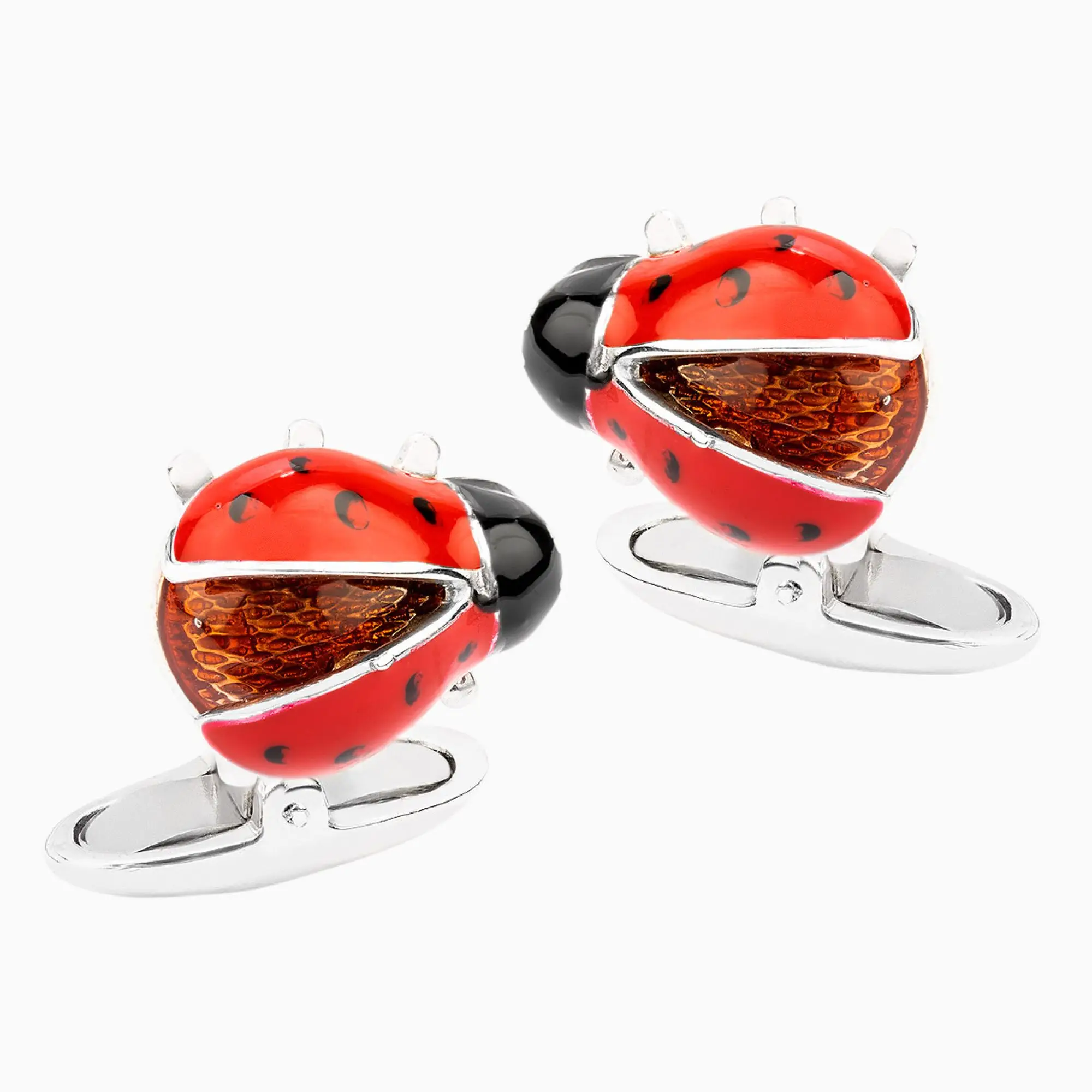 Gemelos para hombre con forma de mariquita