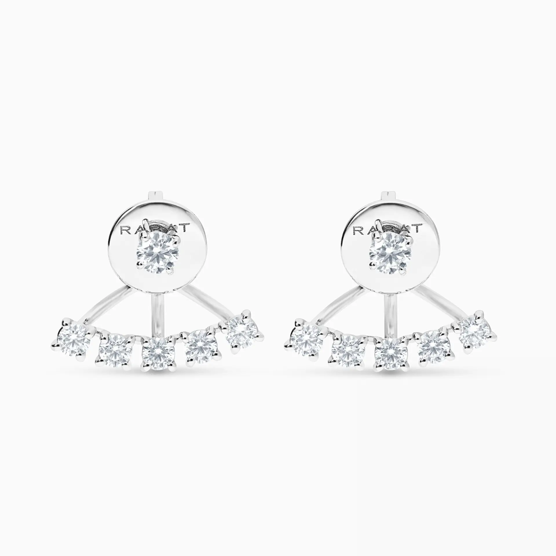 Pendientes de oro blanco con diamantes