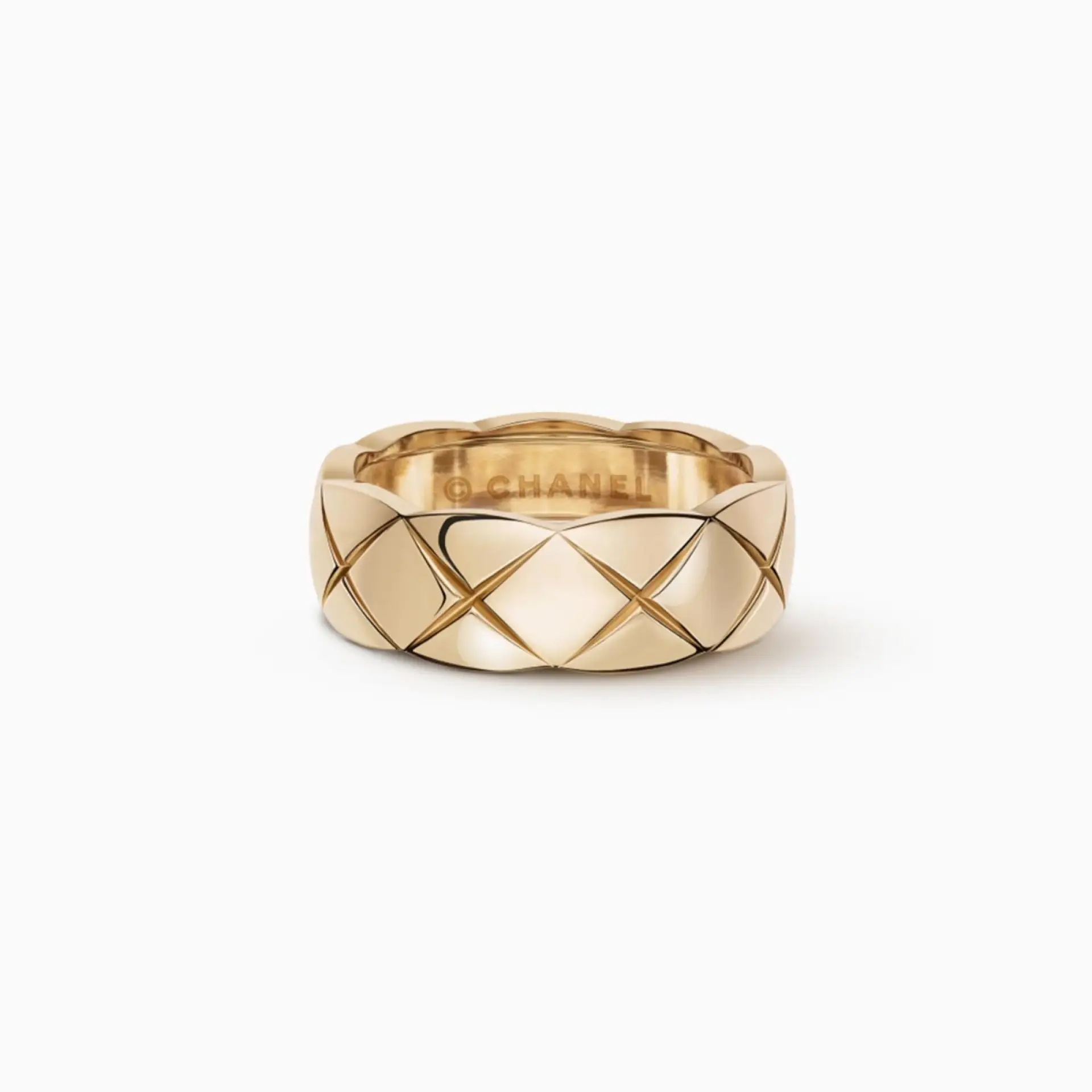 Anillo CHANEL Coco Crush de oro beige
