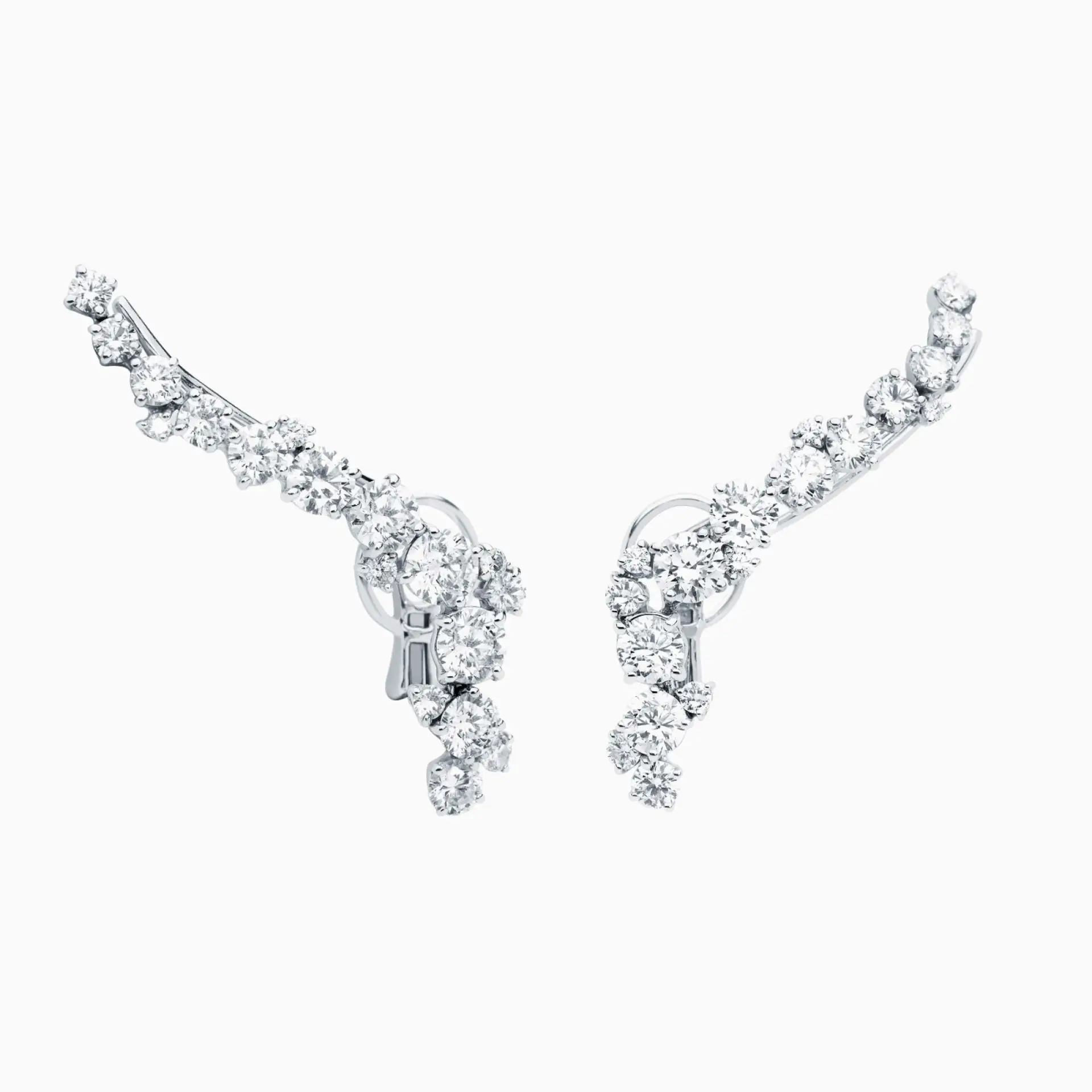 Pendientes de oro blanco con diamantes RABAT Diamonds