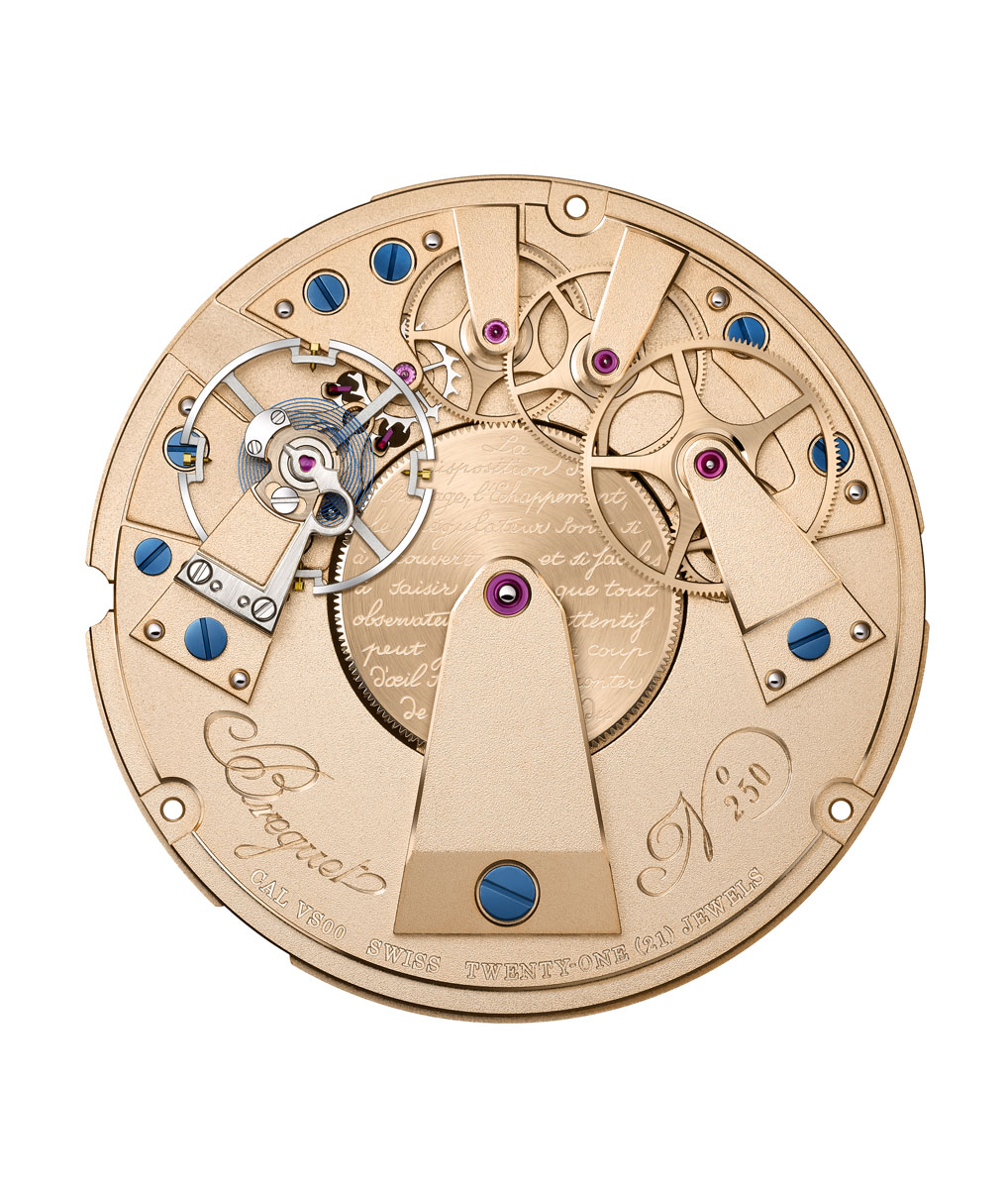 Calibre VS00 de latón dorado | Breguet