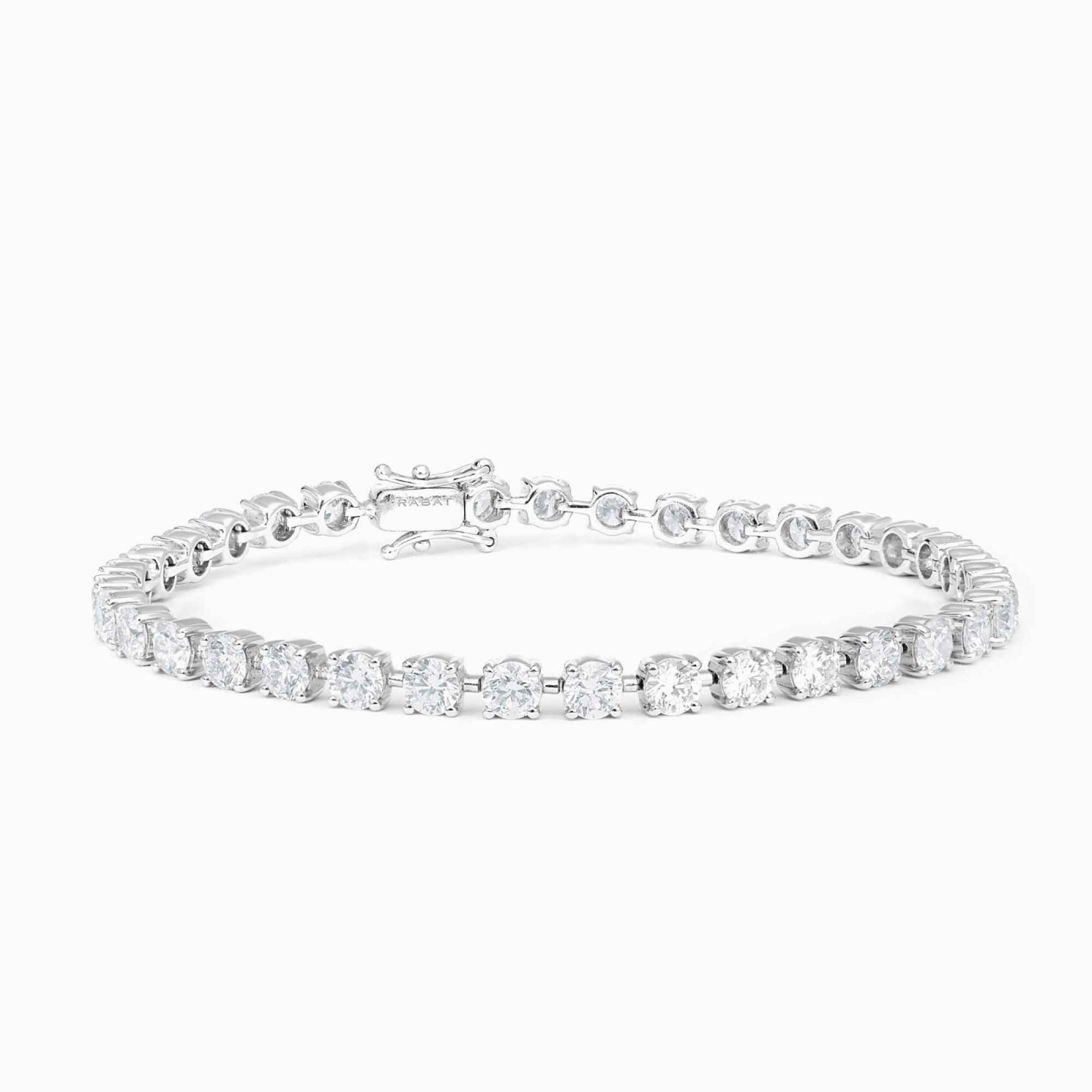 Pulsera rivière RABAT de oro blanco con diamantes en Joyería RABAT