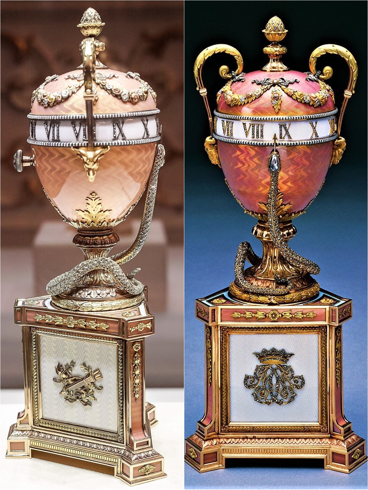 Copia en 1902 reloj prácticamente idéntico al Serpiente Azul -salvo el color- para la duquesa de Marlborough