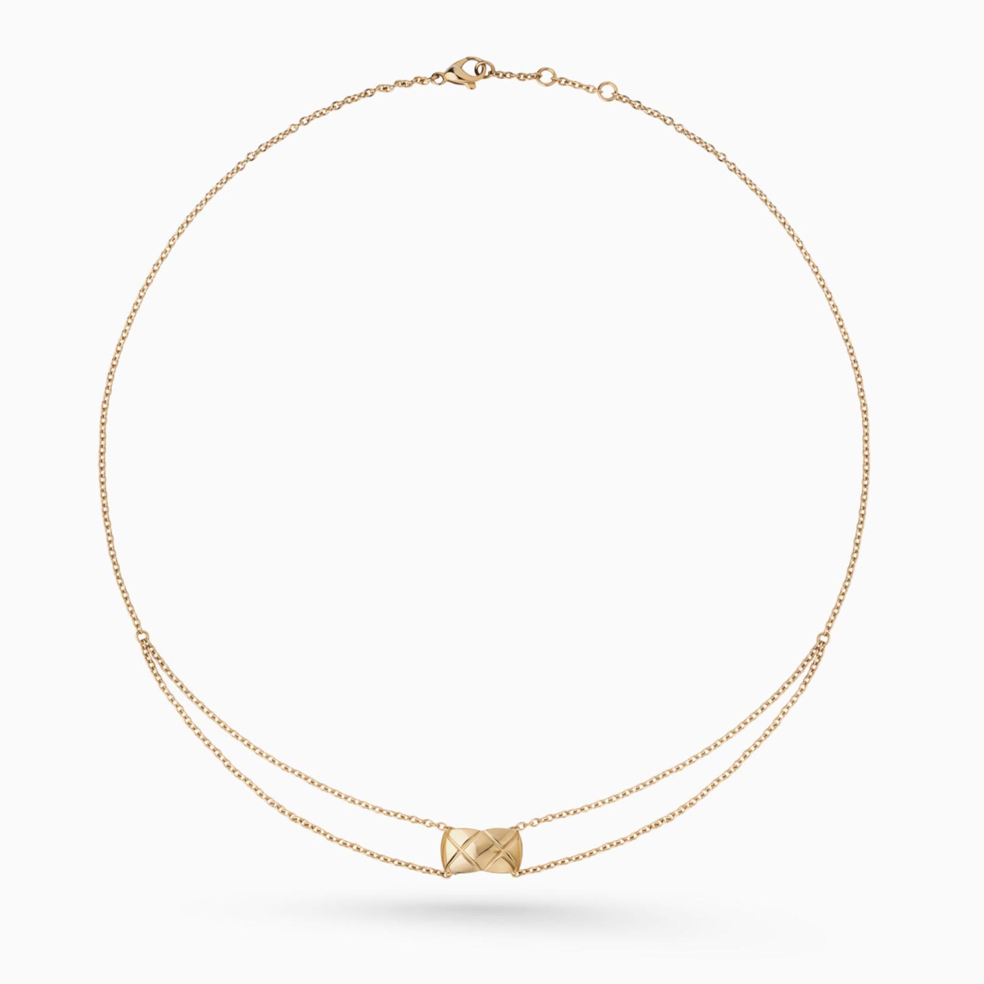 Collar CHANEL Coco Crush de oro beige
