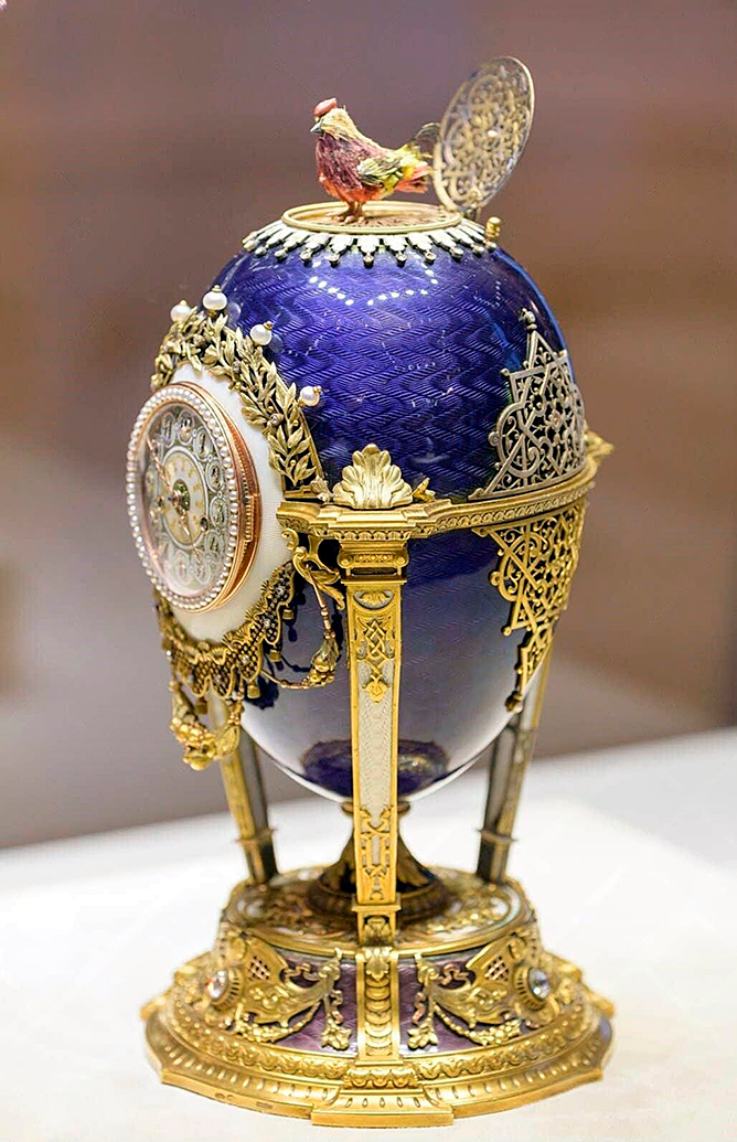 Huevo imperial Reloj del Gallito de 1900