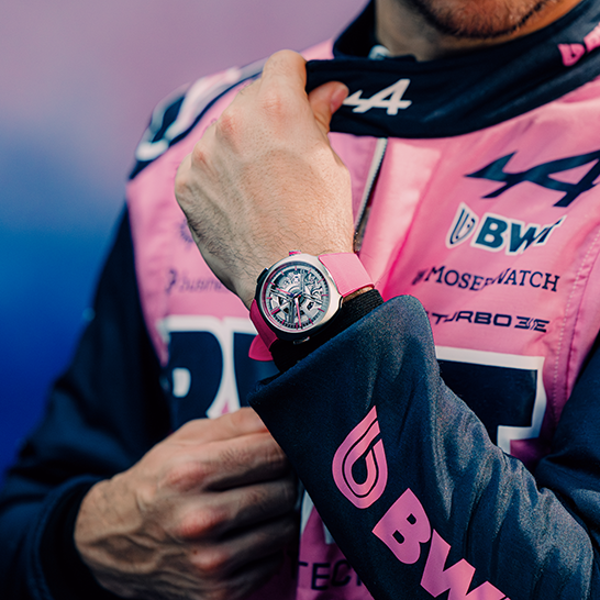Reloj H. Moser & Cie. Streamliner Alpine Drivers Pink Edition