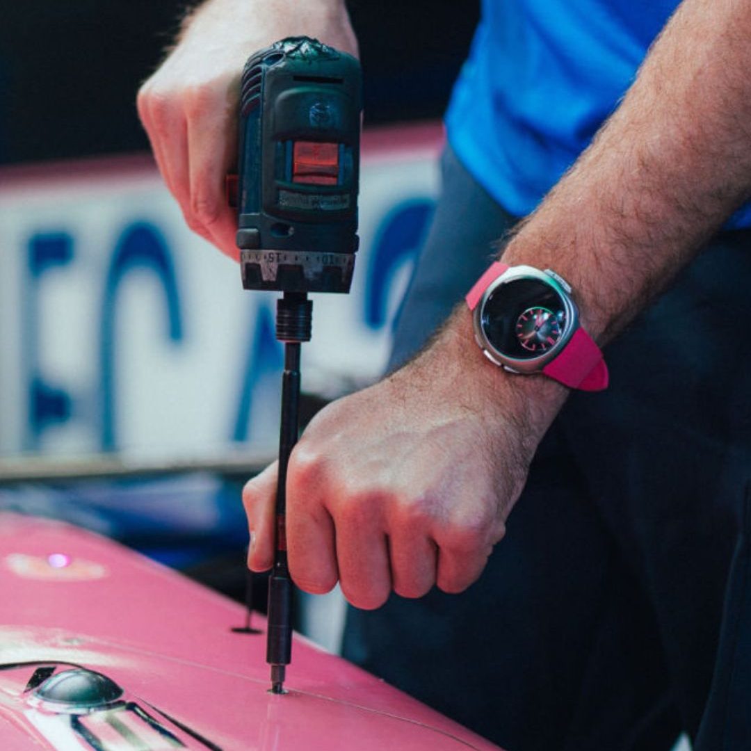 Reloj H. Moser & Cie. Streamliner Alpine Mechanics Pink Edition 