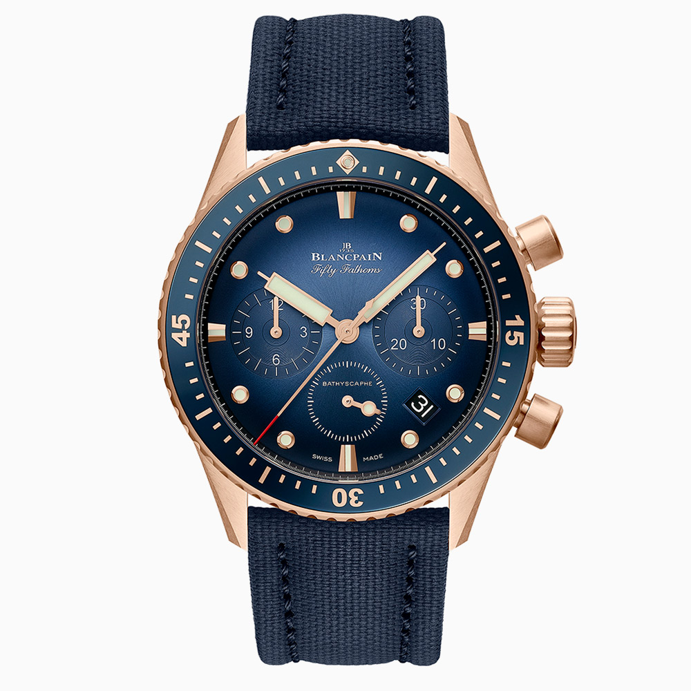 Blancpain Fifty Fathoms Bathyscaphe Chronographe Flyback Ref. 5200 3640 52A RABAT Jewelry