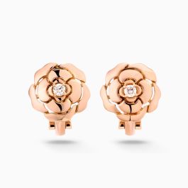 ◆送料無料◆【CHANEL】EXTRAIT DE CAMELIA ピアス Extrait de Camélia Earrings Rose Gold - J11658 | CHANEL