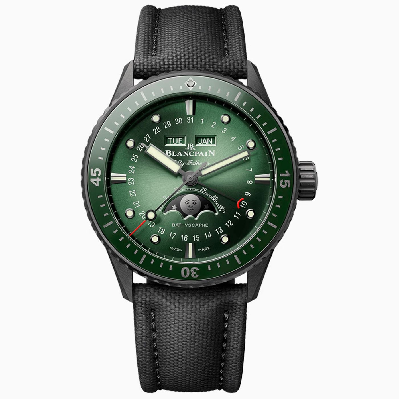 Blancpain Fifty Fathoms Bathyscaphe Quantième Complet Phases de Lune