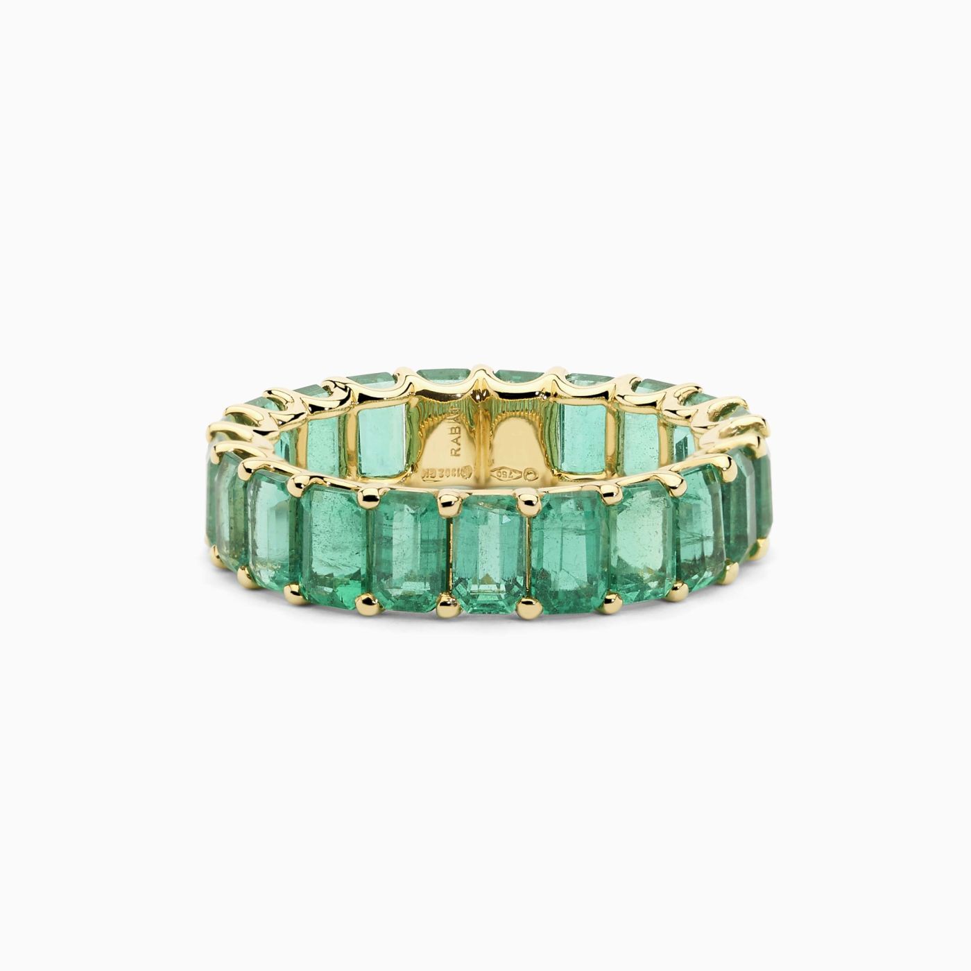 Yellow gold with emeralds ring