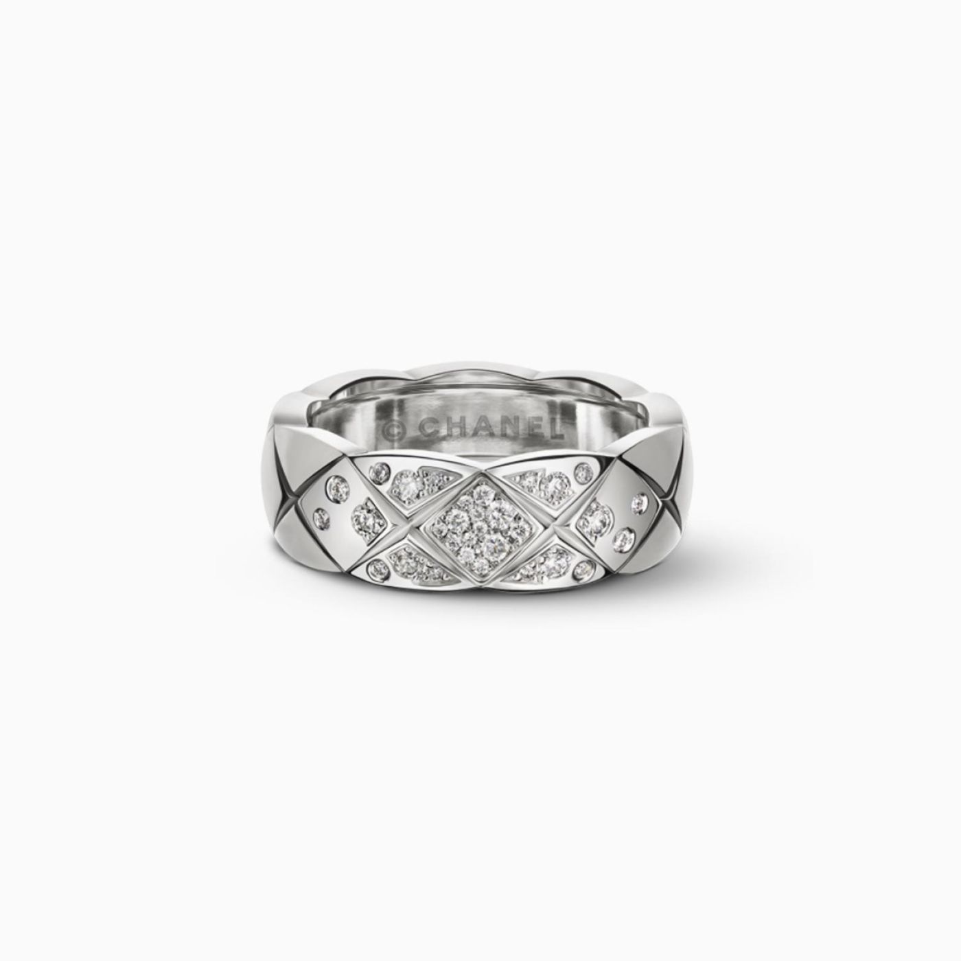 Ring Chanel Coco Crush S white gold with diamonds | RABAT Jewellery
