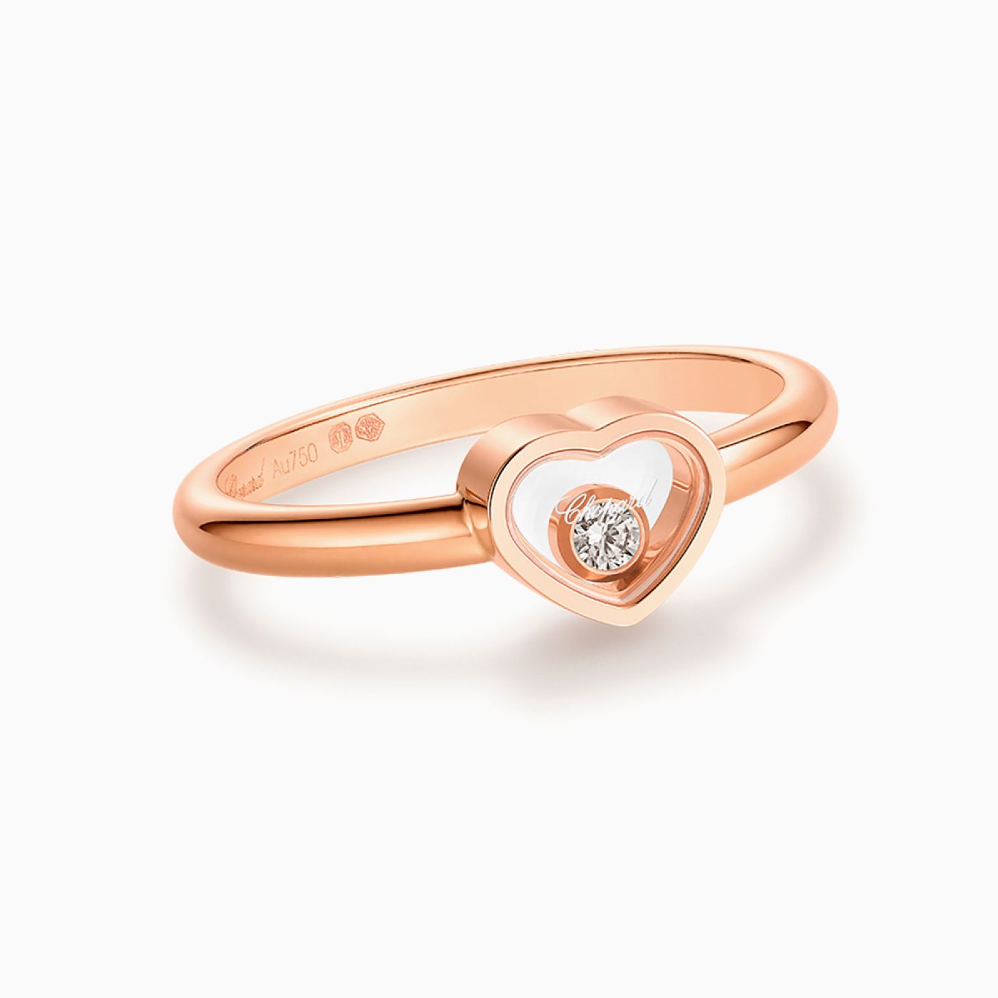 Anillo Chopard My Happy Hearts con diamante 