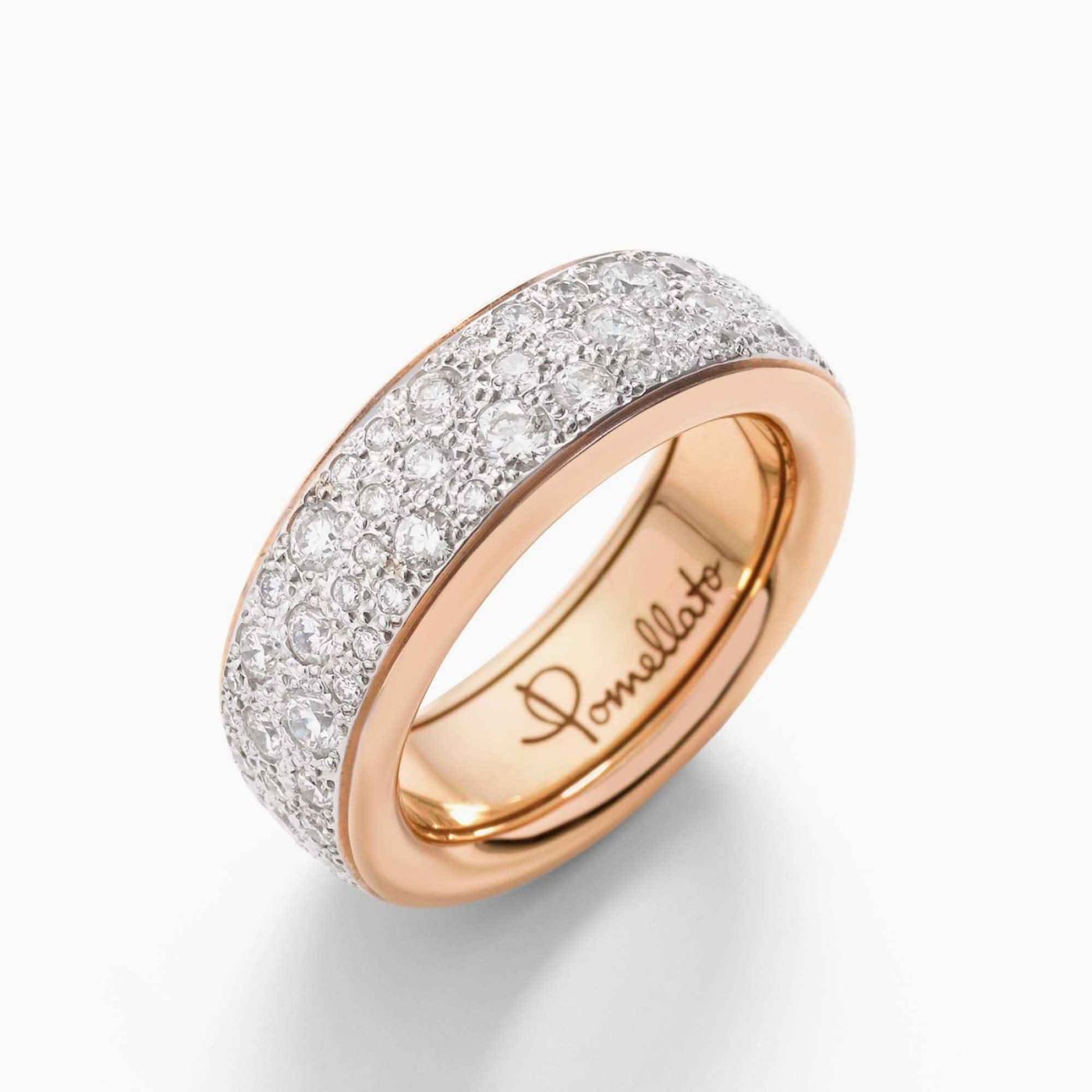 Anillo Iconica Slim con pavé de diamantes