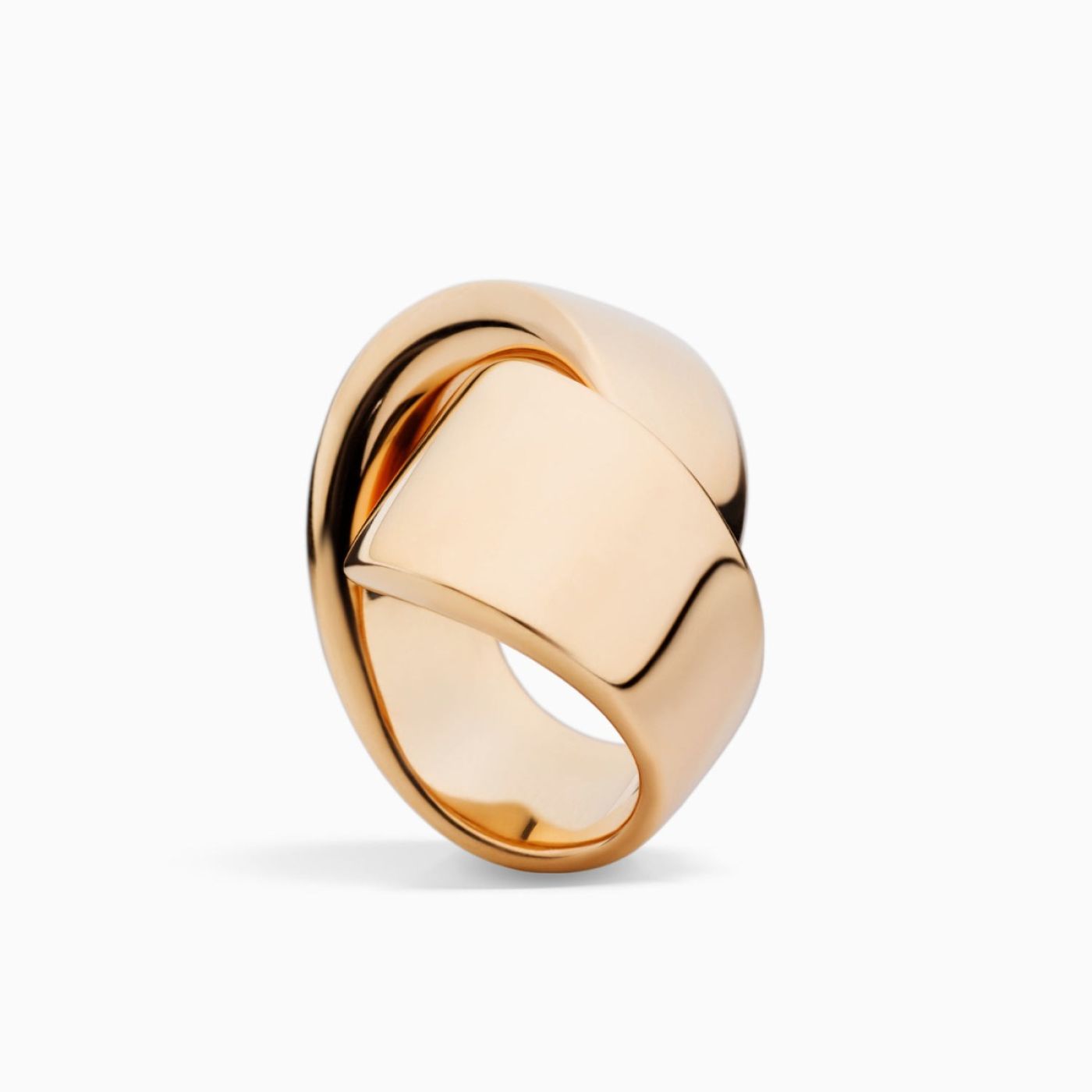 Vhernier abbraccio rose gold ring