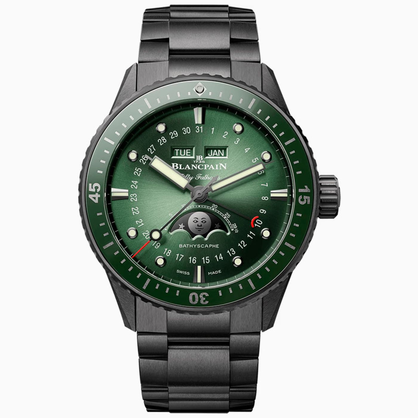 Blancpain Fifty Fathoms Bathyscaphe Quantième Complet Phases de Lune 