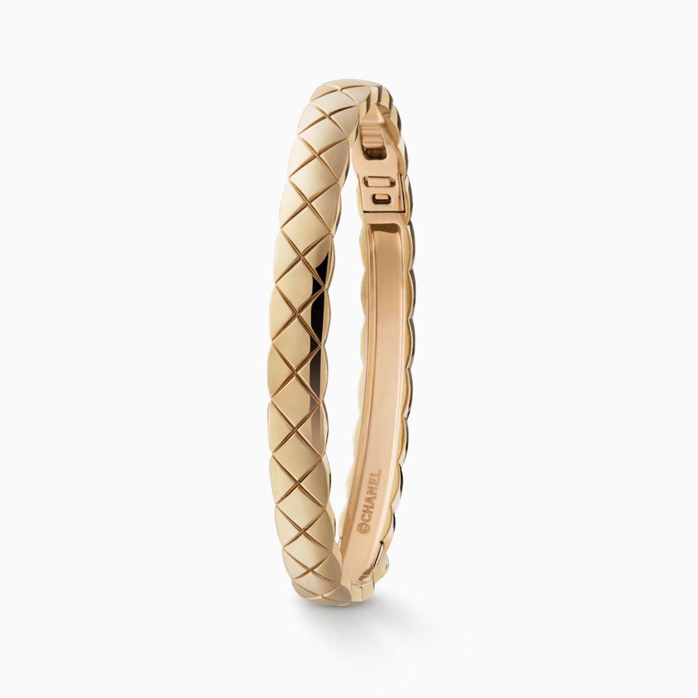 Brazalete CHANEL Coco Crush de oro beige