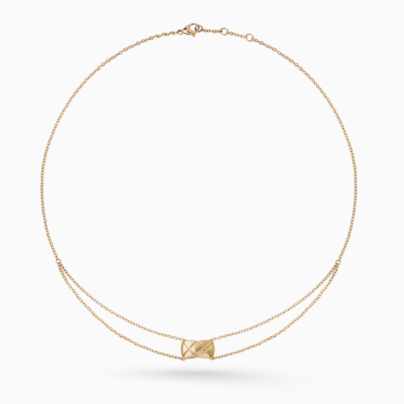 Collar CHANEL Coco Crush de oro beige