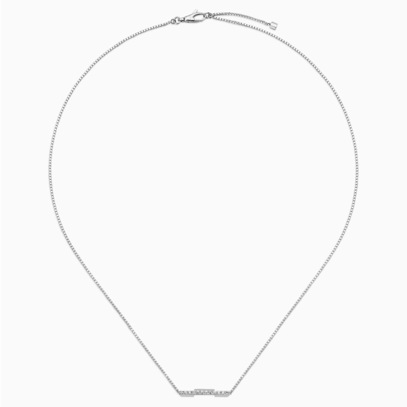 Necklace Gucci Link to Love white gold and diamonds