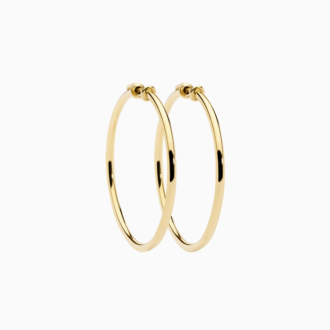 Pendientes de aro grande de oro amarillo