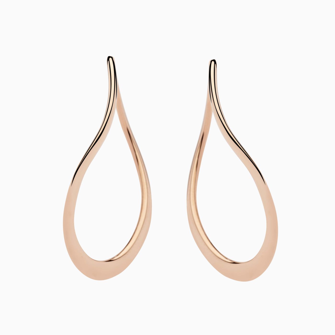 RABAT earrings hoops in rose gold 