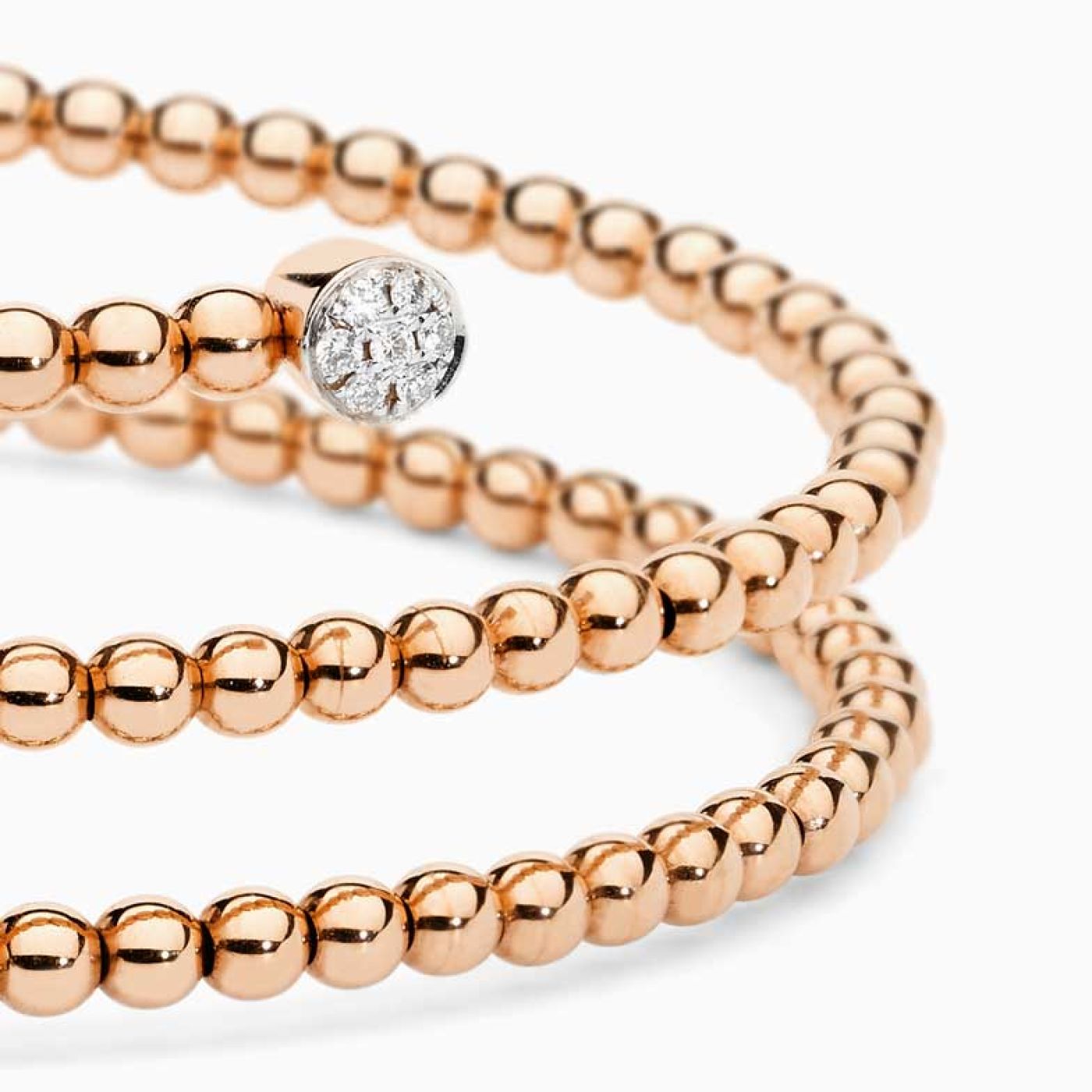 RABAT rose gold 18 kts. bracelet with diamonds